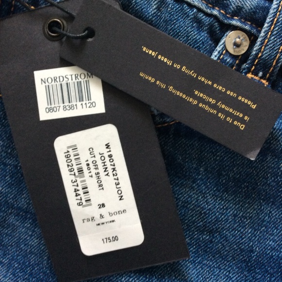 NWT Rag & Bone Cut Off Johny Shorts - Picture 9 of 11